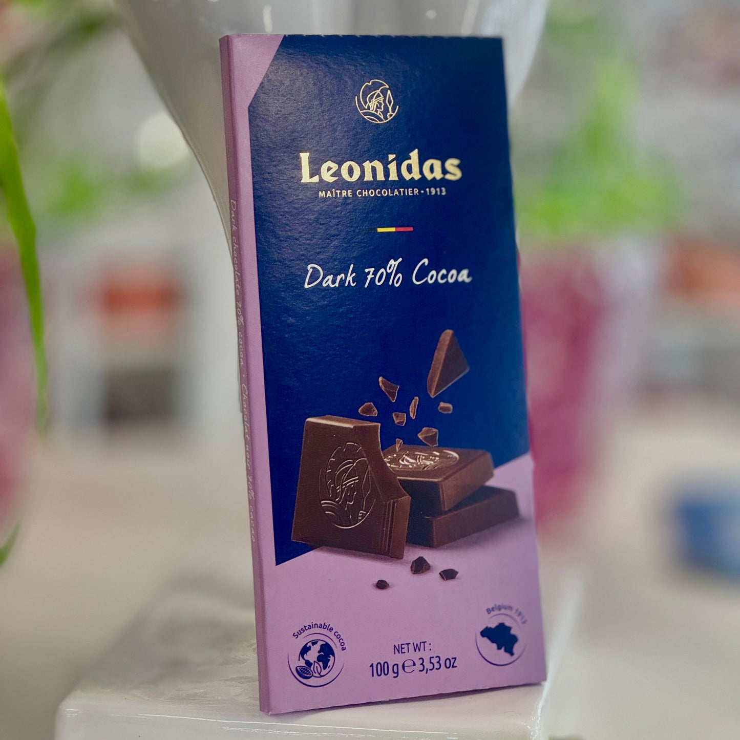 Tablette chocolat noir 70% cacao 100G